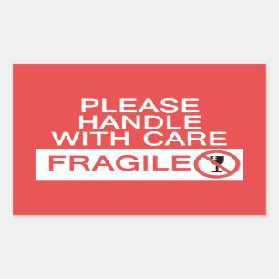 Manipular com o adesivo de cuidado