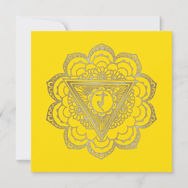 Manipura Chakras - Cartão Saudável (Frente)