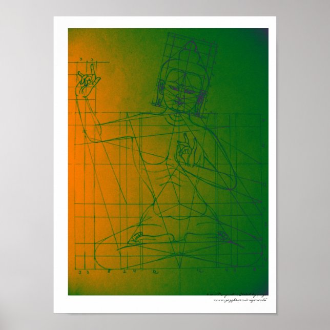 Manjushri Sketch Poster (Frente)