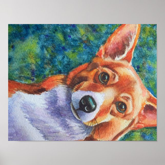 Manly Corgi Poster (Frente)