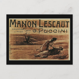 Manon Lescaut cartão postal