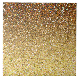 Mânre de Glitter de Faux Dourado