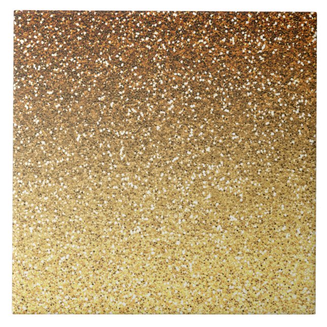 Mânre de Glitter de Faux Dourado (Frente)