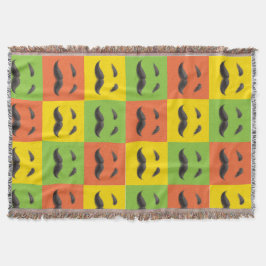 Manta A cobertura peludo do lance dos retalhos do pai