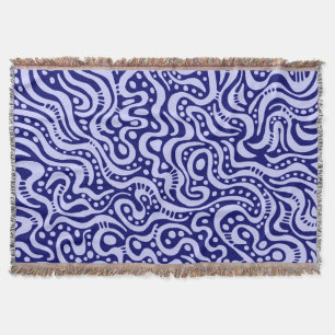 Manta Abstrato 041211 - Pó azul no Marinho profundo