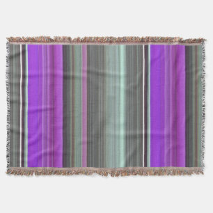 Manta Abstrato nº 1: Roxo e cinzas
