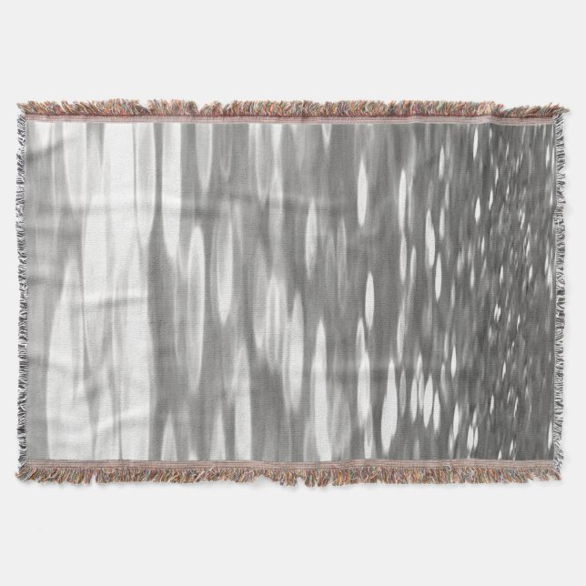 Manta Abstrato nº 3: Agulhador de cinza prateada (Frente)