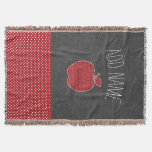 Manta Apple de professor personalizado com padrão de mod