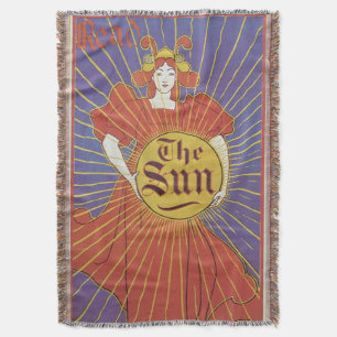 Manta Art Nouveau Antiga, Jornal New York Sun