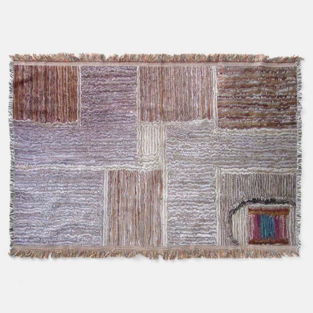 Manta Artesanato original de tapete de couro (Frente)