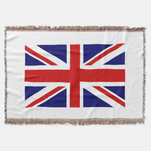 Manta Bandeira britânica cobertura tecida   Union Jack
