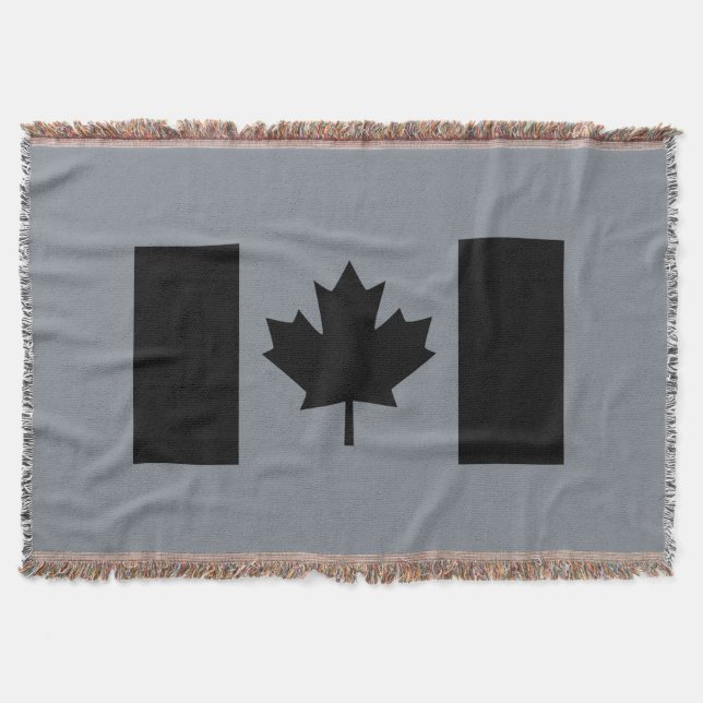 Manta Bandeira canadense no gráfico preto (Frente)