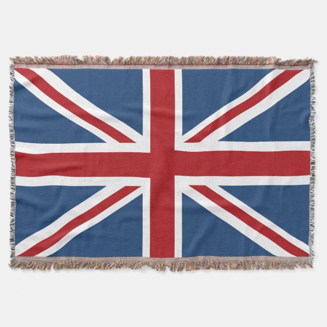 Manta Bandeira clássica de Union Jack Reino Unido (Frente)