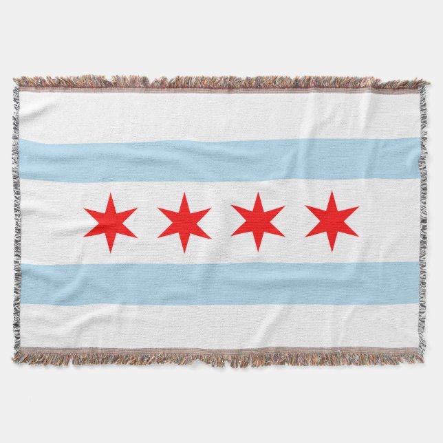 Manta Bandeira de Chicago (Frente)
