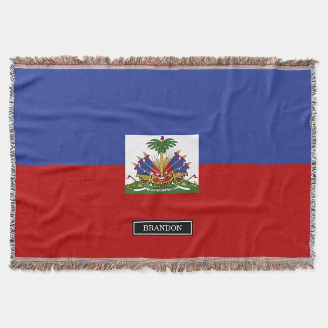 Manta Bandeira haitiana clássica (Frente)