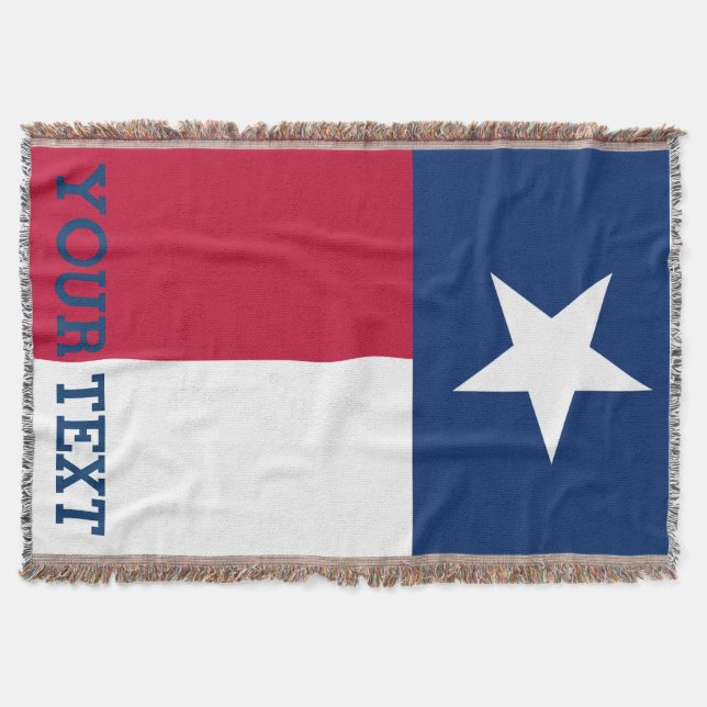 Manta Bandeira personalizada de Texas (Frente)