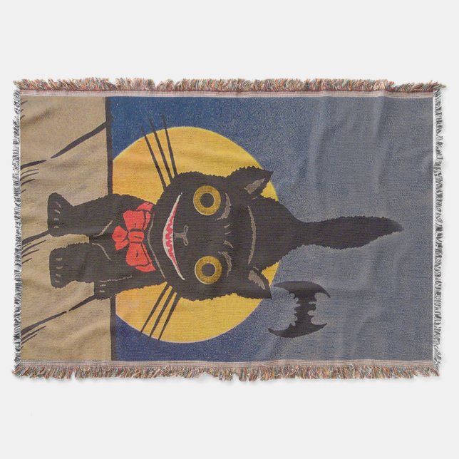 Manta Bat da Lua Cheia de Gato Negro (Frente)