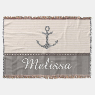Manta Bege e nome náuticos do costume da âncora de Brown
