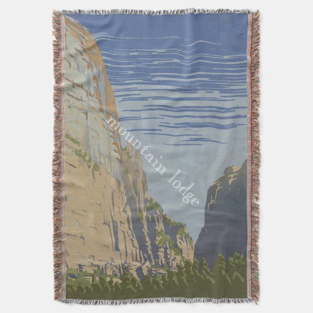 Manta Bem-vindos ao nosso lago de caça à montanha (Frente Vertical)