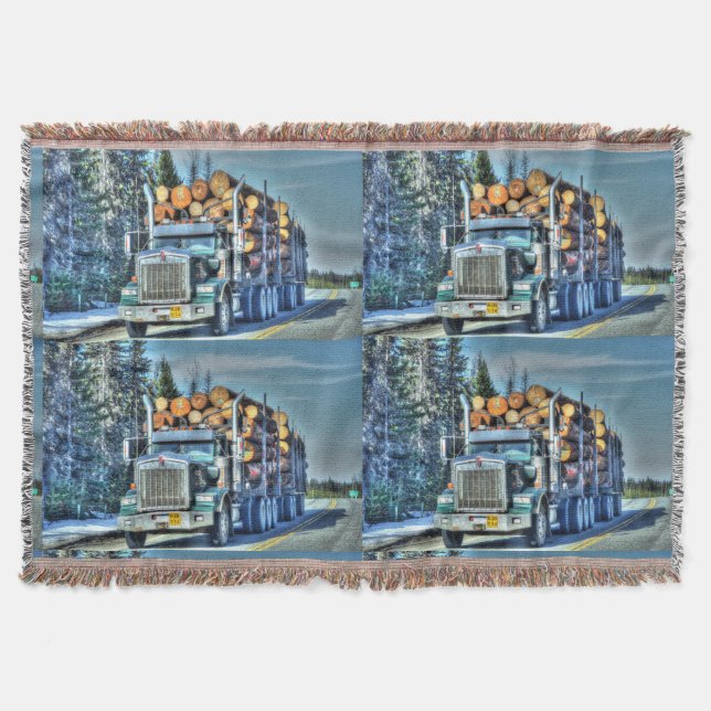 Manta Big Rig Logging Highway Drivers Art Design (Frente)