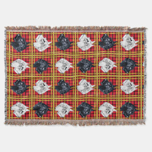 Manta Black and White Scottish Terriers Scottie Dogs