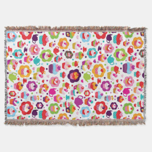 Manta Bolo bonito do copo e pote do chá