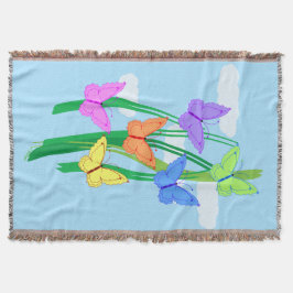 Manta Borboletas e Céu