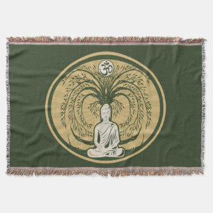 Manta Buddha sob a árvore de Bodhi