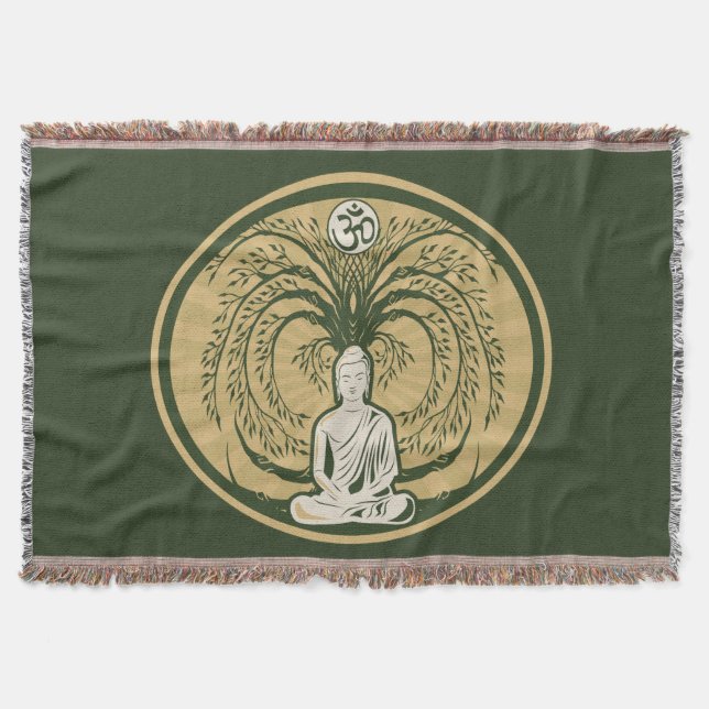 Manta Buddha sob a árvore de Bodhi (Frente)