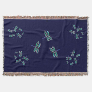 Manta Bugs Pattern Dancing Blue Dragonfly