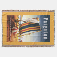 Cadeira de praia das estradas de ferro e poster