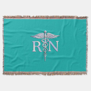 Manta Caduceus do RN da enfermeira diplomada na