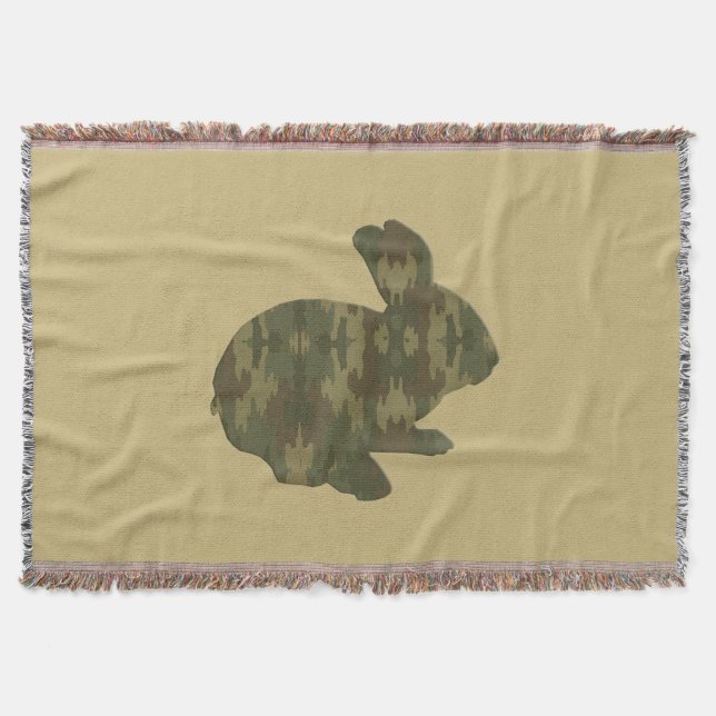 Manta Camouflage Silhout Throw Blanket (Frente)