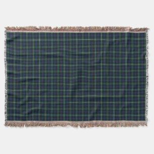 Manta Campbell Clan Marinho Blue e Green Tartan
