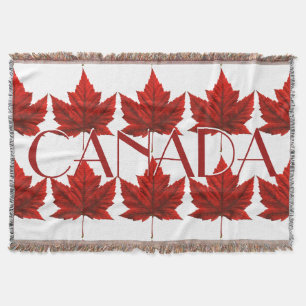 Manta Canadá Blanket Canadá Mapeia Leaf Souvenir Throw