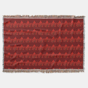 Manta Canadá Blanket Canadá Mapeia Leaf Souvenir Throw