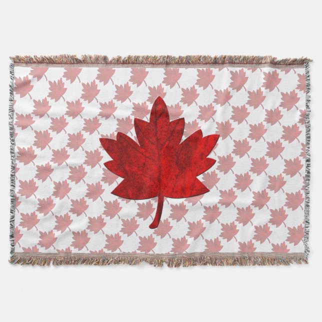Manta Canada-Maple Leaf por Shirley Taylor (Frente)