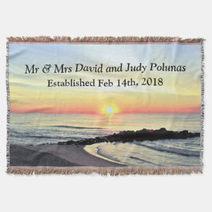 MANTA CASAMENTO BONITO PERSONALIZADO OU COBERTO FAMILIAR