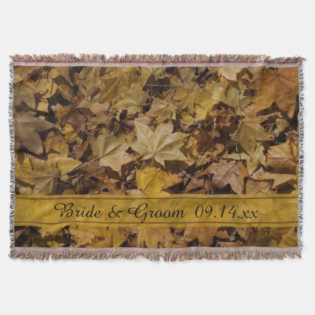 Manta Casamento de outono de Folen Amarelo (Frente)