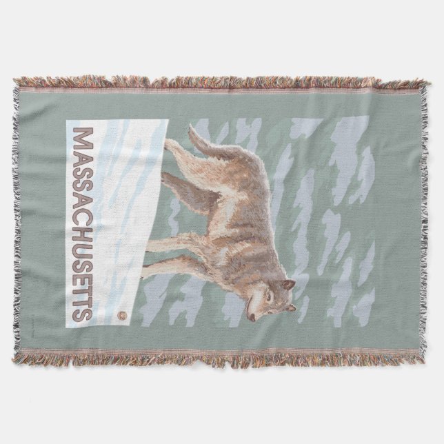 Manta Cena de MassachusettsWolf (Frente)