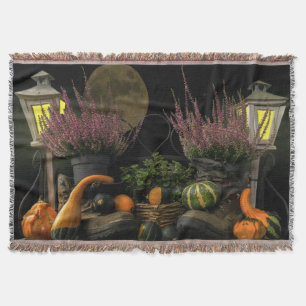 Manta Cena do dia da acção de graças com banco e