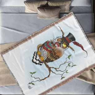 Manta Chapéu Alto de Coruja Dapper Steampunk Vitoriano V