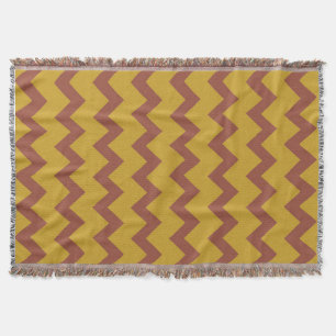 Manta Chevron zigzag design natural amarelo