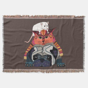 Manta chocolate de gato-do-rato