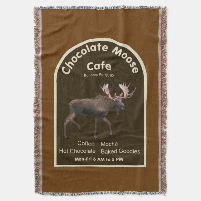 Manta Chocolate Moose Café (Frente Vertical)