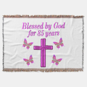 MANTA CHRISTIAN 85º ANIVERSÁRIO PINK CROSS DESIGN
