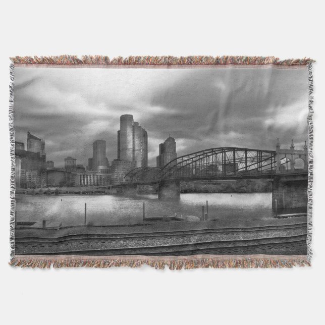 Manta Cidade - Pittsburgh, PA - ponte BW de Smithfield (Frente)