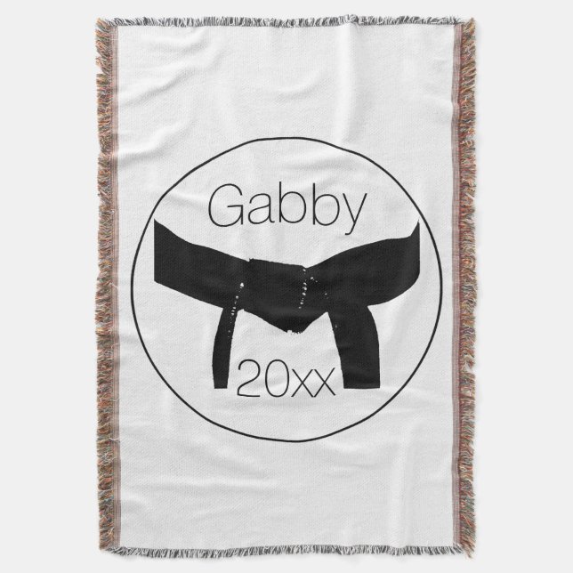 Manta Cinturão Negro Básico de Artes Marciais (Frente Vertical)