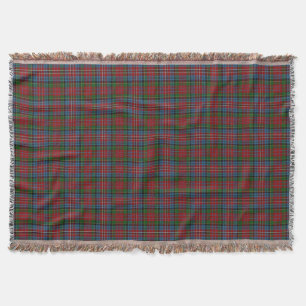 Manta Clã Escocês Kidd Vermelho Verde Azul Tartan