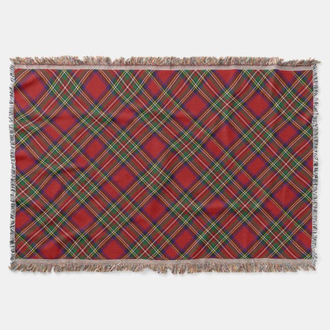 Manta clã PixDezines stewart tartan (Frente)